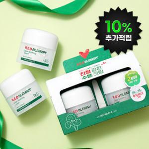 (10% 추가적립)닥터지 레드 블레미쉬 클리어 수딩 크림 50mL 듀오 기프트 세트
