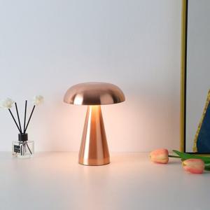 Mushroom 금속 버섯 램프 충전형 심플 침실 거실스탠드 테이블 터치형 무드등