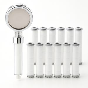 BBLOCK 욕실 마이크로 3중 필터샤워기 헤드 1P + 리필 필터 12P 1년 패키지 초특가 세일