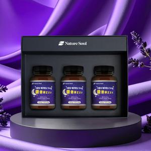 식물성 멜라토닌 5mg 쿨쿨쿨zzz 선물세트 1박스   총6개월분 120정x3병x1set 선물세트+쇼핑백
