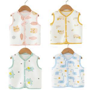 유아동 사계절 테리 순면 실내조끼(0세-5세까지)