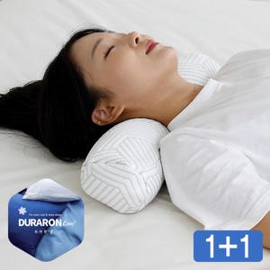 폴랑 1+1 듀라론 쿨 메밀 경추 목침베개 냉감 높은 거북목 베개 25년형 100% 국내제작