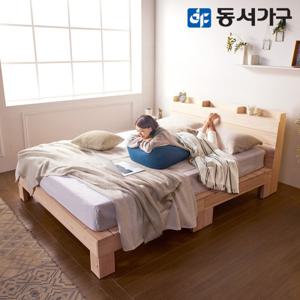 동서가구 히노끼 편백나무 100% 통원목침대 싱글/슈퍼싱글/퀸/킹 / 침대 침대프레임 패밀리침대