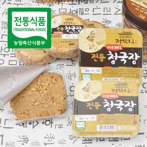 푸르젠 전통식품인증 정학님의 국산콩 수제 청국장 160g 6개(사각용기)