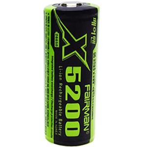 페어맨 5200mAh 26650 리튬이온 배터리 충전지 건전지