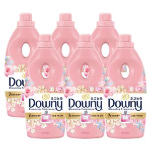 다우니 스프링 가든 러브 섬유유연제 1L 6개 + 다우니 목련과 베리 200ml 2개