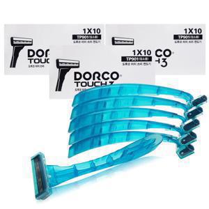 도루코 3중날 터치3 면도기 30개 일회용면도기/휴대용