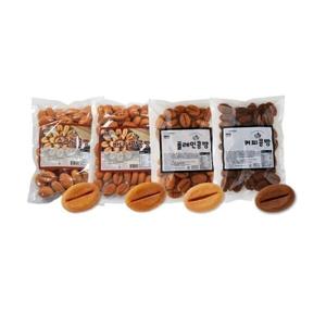 알앤알 HACCP 구운 커피콩빵 4가지 맛 450g X 2봉 빵지순례 디저트