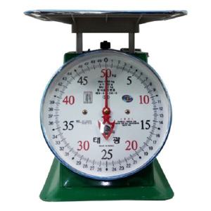 태광 지시저울 50kg 접시저울 바늘 눈금 국내생산