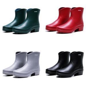 여성 키높이 패션 장화 통굽 레인부츠 여름 장마철 워커 장화 뒷굽 우장화 우화 주방 신발