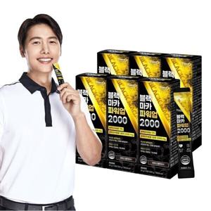 블랙마카 파워업 2000 15포 x 6박스 총 90포 / 고함량 액상형 남성활력 흑마늘 스틱
