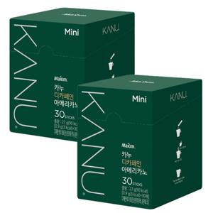 카누 동서 맥심  디카페인 미니 60T(30Tx2상자)