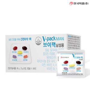 안국약품 브이팩 V-PACK 남성용 영양제 30포X1박스 (1개월분)