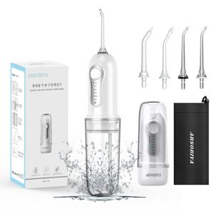 휴대용 무선 구강세정기 치아세정기 물치실 화이트 4개노즐+파우치