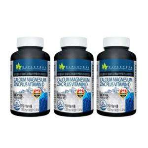 메이플트리 칼슘 마그네슘 아연 플러스 비타민D 1305mg 90정 3박스