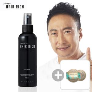 박명수헤어리치 흑채 고정미스트(단품) 200ml x 1개 + 천연비누1개