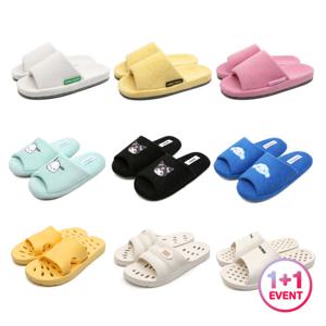 15%+10%쿠폰 1+1 4950원 층간소음방지 린넨 면 지사 거실화 욕실화 실내화