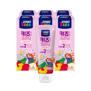 2080 키즈크리닉 2스텝 프루티 치약 80gx6입