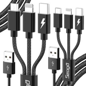 1+1 3in1 메탈 멀티 고속 충전케이블 블랙