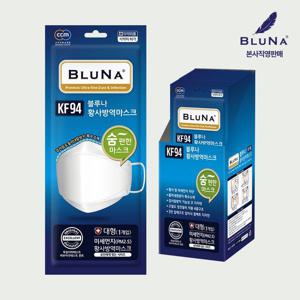보리보리/블루나 숨편한 KF94 마스크 (대형) 화이트 30매