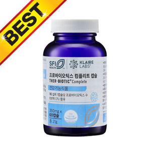 클레어랩스 닥터피엔티 프로바이오틱스 컴플리트 유산균 350mg X 60캡슐