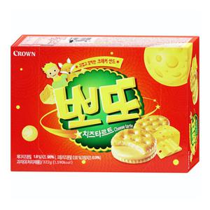 크라운 뽀또 치즈타르트(대) 322gx5개(반박스)