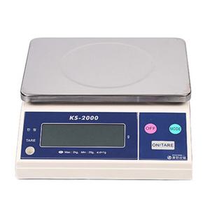 경인산업 양면 전자저울 KS-2000 주방 계랑 제과제빵 정밀 폐업할인