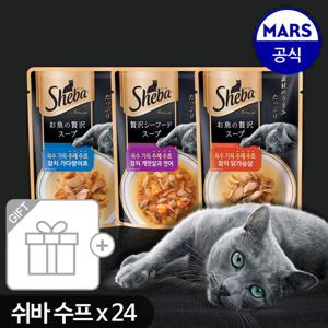 고양이 간식 수제 수프 40g x24개