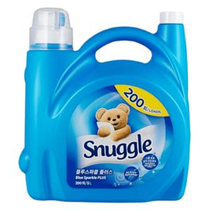 스너글 블루스파클 플러스 섬유유연제 초대용량 5L X1개 200회 강력탈취력 프레쉬향