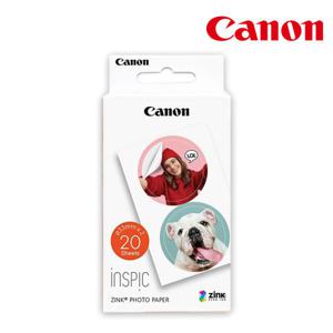 캐논 인스픽 P2 S2 전용 인화지 원형 20매 포토용지 사진용지 스티커 인화지 ZINK 포토용지