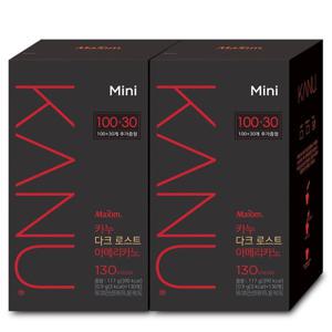 (카누)카누 미니 다크 로스트 아메리카노 130Tx2개