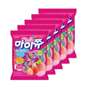 마이쮸 딸기 복숭아 필로우 284g 5개