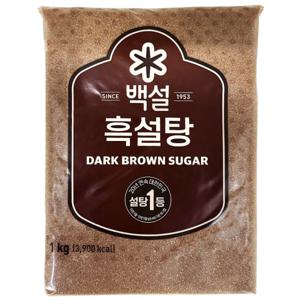 백설 흑설탕 1kg x 4개.