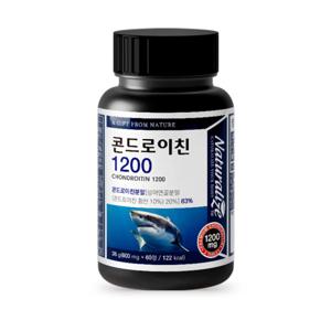 네추럴라이즈 콘드로이친 1200 600mg x 60정 상어 연골 분말