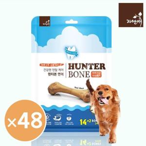 헌터본 강아지 기능성 껌 간식 연어 피부 건강(16p) 3개