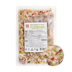한성 타코와사비 1kg(냉동) 초밥 유부 토핑 술안주 고래미 군함 초밥토핑
