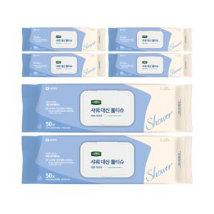 디펜드 샤워대신 물티슈 캡 50매X6개