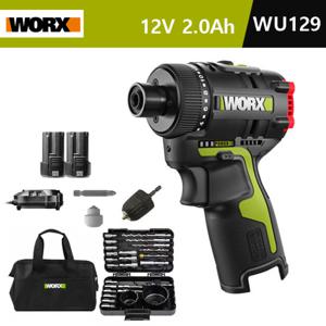 웍스 12V 충전 드릴 드라이버 WU129 베어툴 2.0Ah 배터리2개 +WA1626 세트