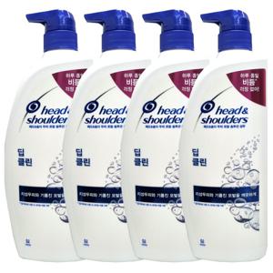 헤드앤숄더 딥 클린 샴푸 850ml X 4개