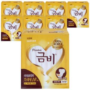 금비 프리미엄 와이드 매직테이프 특대형 10Px8팩 재접착식 찍찍이 테이프 (SHA408)