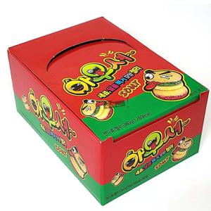 아우셔 버거 10g 36개 1박스 햄버거 모양 젤리 캔디 간식 과자
