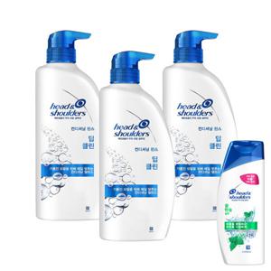 헤드앤숄더 딥 클린 컨디셔너 850ml 3개 + 헤드앤숄더 쿨멘솔 샴푸 80ml 1개 증정
