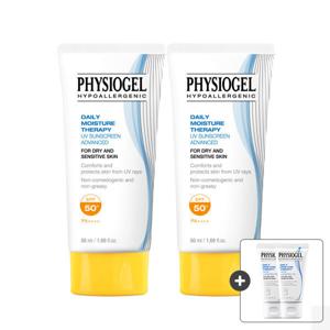 (온가족순둥/보습장벽) 피지오겔 DMT 썬스크린 어드밴스드 50ML 2개 + 피지오겔 DMT 클렌징젤 30ml 2개