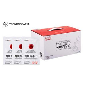 연두팜 찢어먹는) 아빠의주스 사과즙 100ml 30개입 한박스