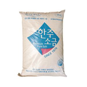 한주 본소금플러스 25kg 정제염 식품공장 식품가공 수산물가공 장류 절임용 장담이