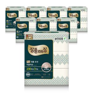 미래생활 잘풀리는집 명품 로션미용티슈 230매 x 3입 x 8팩