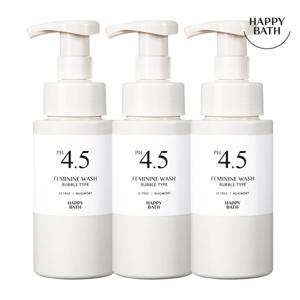 해피바스 PH4.5 쑥 버블 여성청결제 250ml 3개
