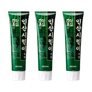 메디안 인산죽염 시린이케어 치약 120g 3입