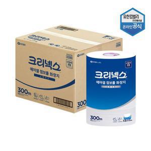 크리넥스 에어셀 점보롤 화장지 300m 1겹 4롤 x 4팩 45386