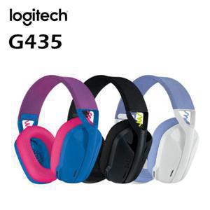 로지텍 G435 라이트스피드 무선 게이밍 헤드셋 내장 마이크 7.1 서라운드 사운드 블루투스 게이머 헤드